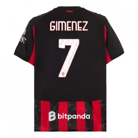 AC Milan Gimenez 7 Hjemme 2025-26 - Fodboldtrøjer (S/S)